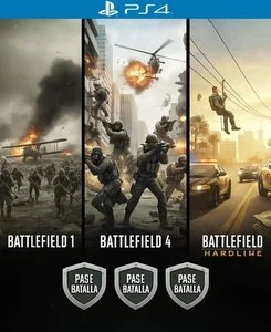 Comprar Battlefield 1+Battlefield 4+Battlefield Hardline+ 3 Season Pass para PS4 - PSNCLICK Digitales Latinoamérica